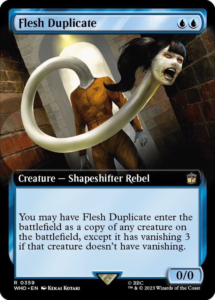 Flesh Duplicate (Extended Art) 359 card from Universes Beyond: Doctor Who