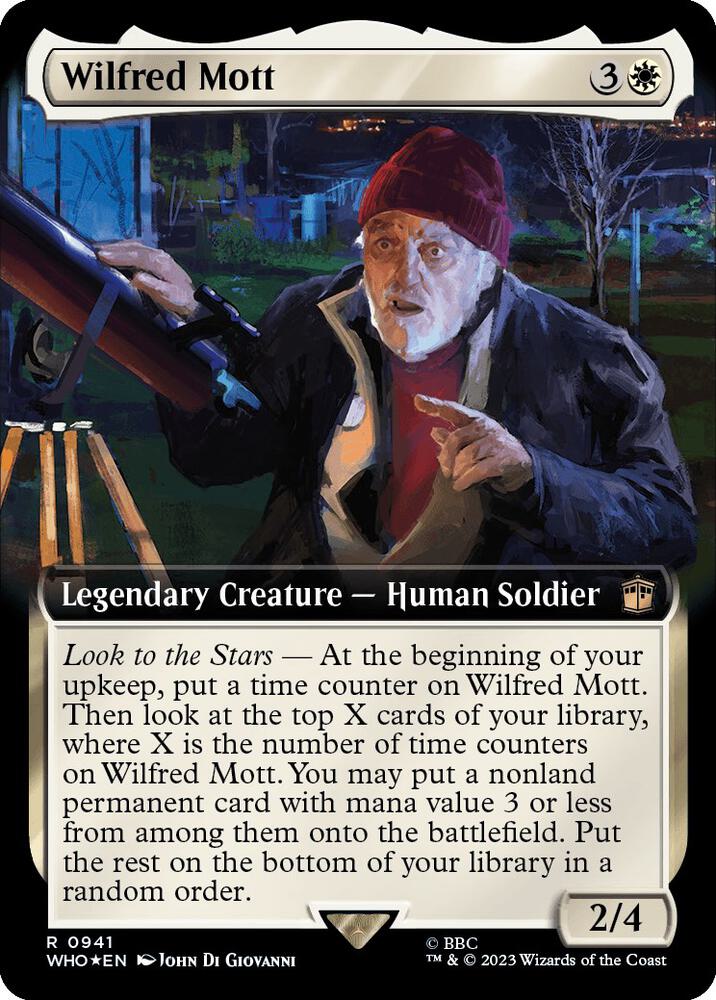 Wilfred Mott (Extended Art) (Surge Foil) 941 card from Universes Beyond: Doctor Who
