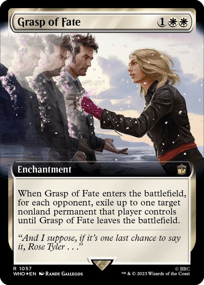 Grasp of Fate (Extended Art) (Surge Foil) 1057 card from Universes Beyond: Doctor Who