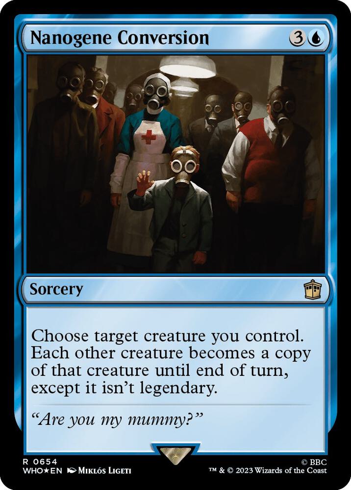 Nanogene Conversion (Surge Foil) 654 card from Universes Beyond: Doctor Who