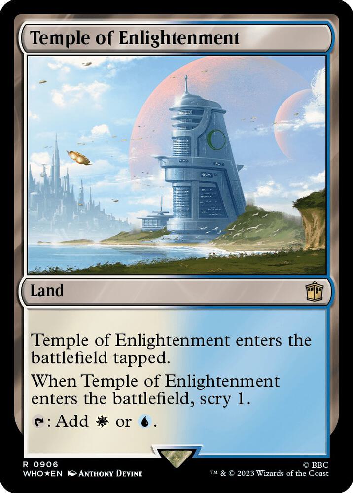 Temple of Enlightenment (Surge Foil) 906 card from Universes Beyond: Doctor Who