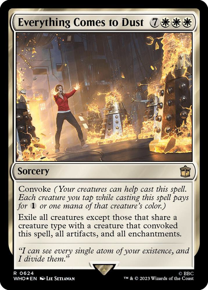 Everything Comes to Dust (Surge Foil) 624 card from Universes Beyond: Doctor Who