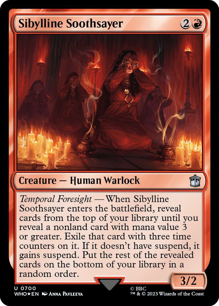 Sibylline Soothsayer (Surge Foil) 700 card from Universes Beyond: Doctor Who