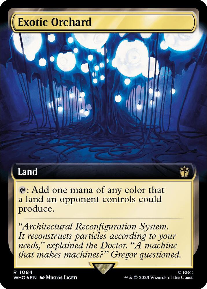 Exotic Orchard (Extended Art) (Surge Foil) 1084 card from Universes Beyond: Doctor Who