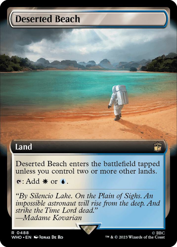 Deserted Beach (Extended Art) 488 card from Universes Beyond: Doctor Who