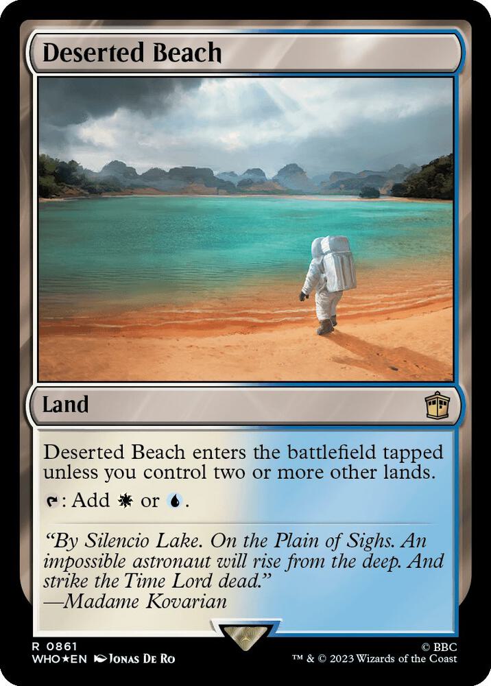 Deserted Beach (Surge Foil) 861 card from Universes Beyond: Doctor Who