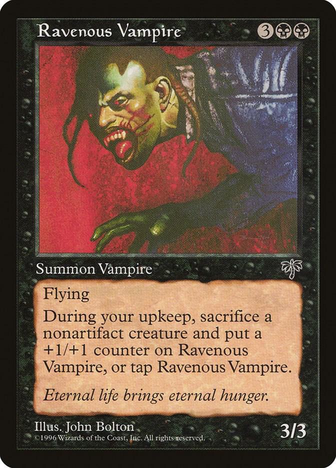 Ravenous Vampire card from Mirage