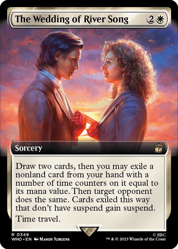The Wedding of River Song (Extended Art) 349 card from Universes Beyond: Doctor Who