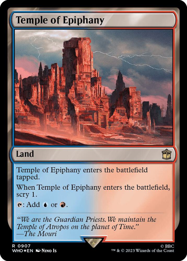 Temple of Epiphany (Surge Foil) 907 card from Universes Beyond: Doctor Who