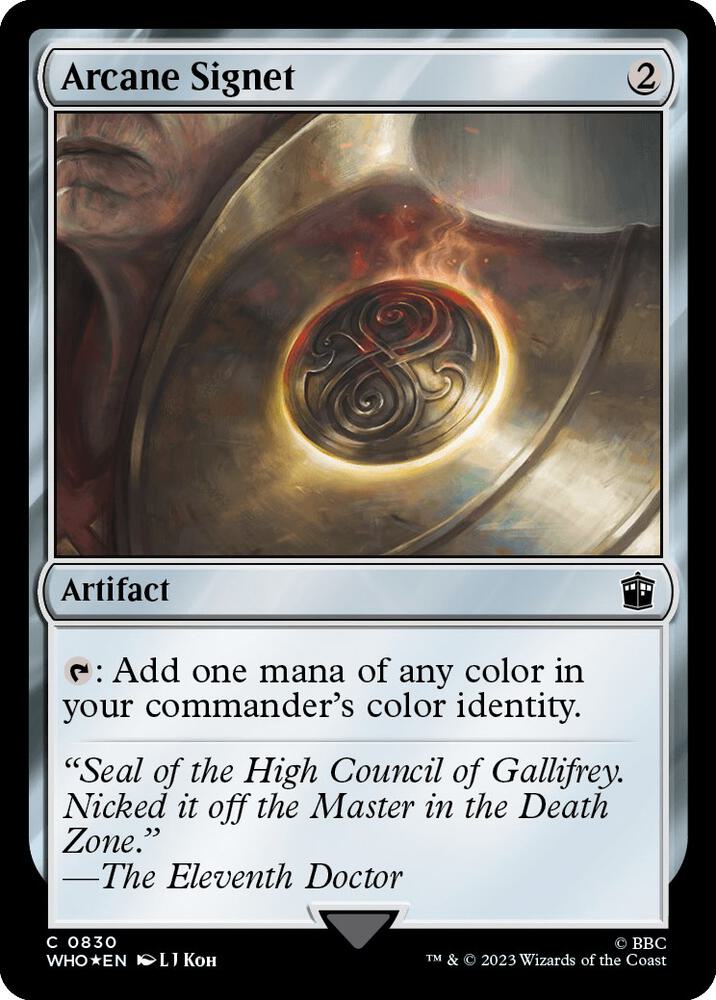 Arcane Signet (Surge Foil) 830 card from Universes Beyond: Doctor Who