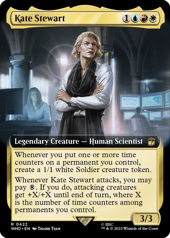 Kate Stewart (Extended Art) 422 card from Universes Beyond: Doctor Who