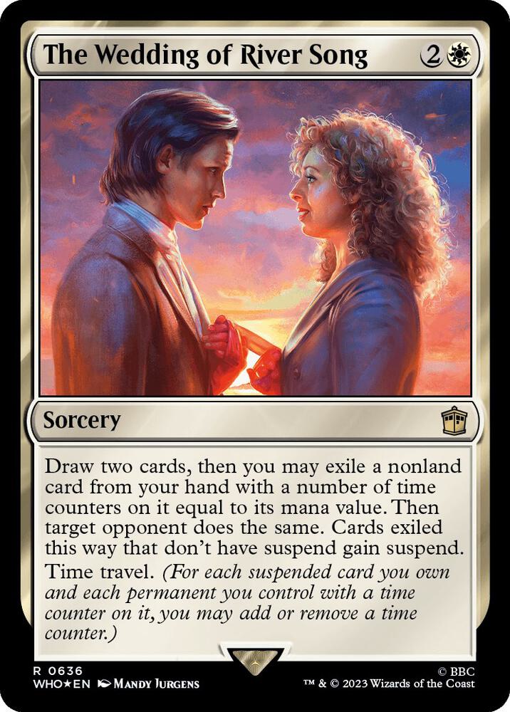 The Wedding of River Song (Surge Foil) 636 card from Universes Beyond: Doctor Who