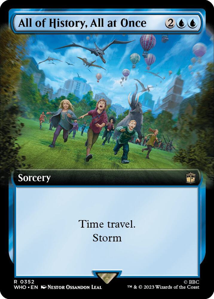 All of History, All at Once (Extended Art) 352 card from Universes Beyond: Doctor Who