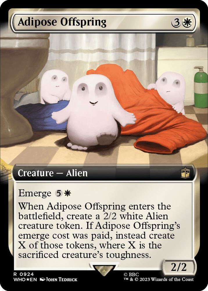 Adipose Offspring (Extended Art) (Surge Foil) 924 card from Universes Beyond: Doctor Who