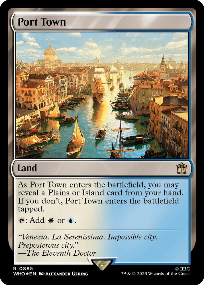 Port Town (Surge Foil) 885 card from Universes Beyond: Doctor Who