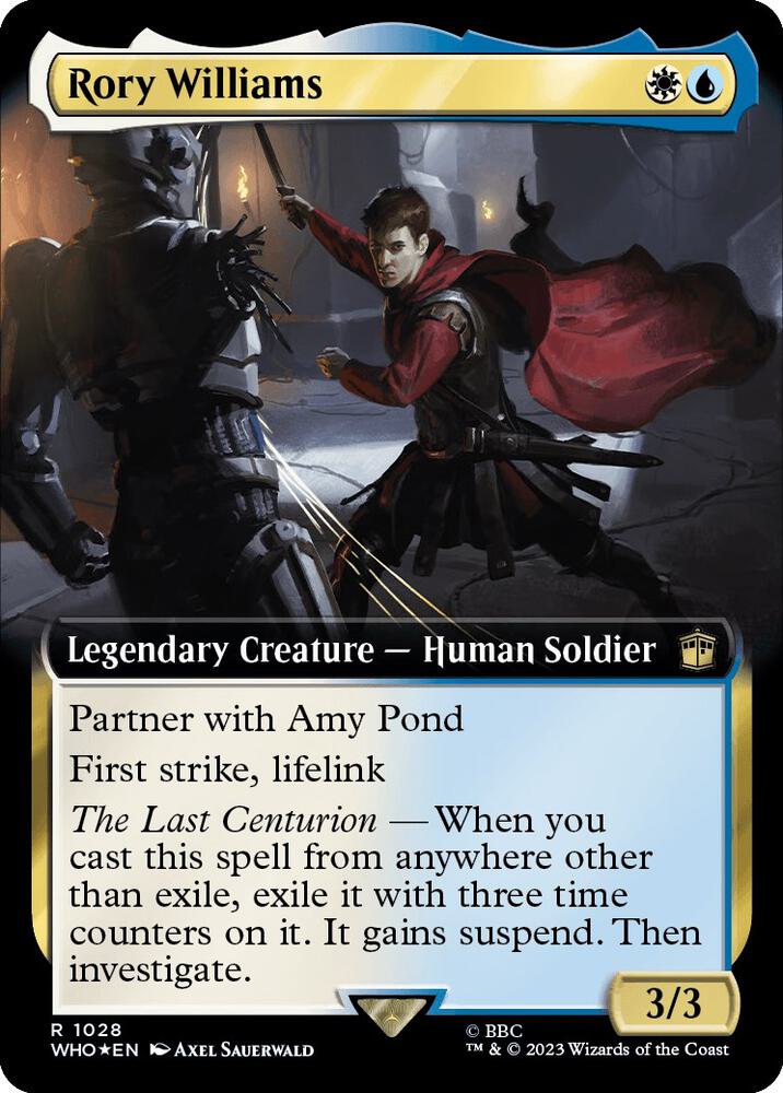 Rory Williams (Extended Art) (Surge Foil) 1028 card from Universes Beyond: Doctor Who