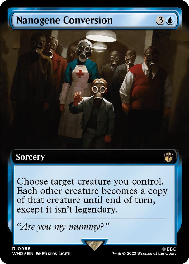 Nanogene Conversion (Extended Art) (Surge Foil) 955 card from Universes Beyond: Doctor Who