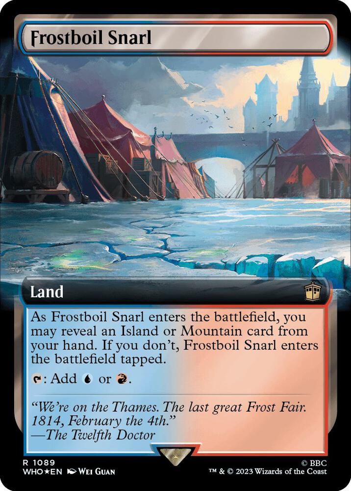 Frostboil Snarl (Extended Art) (Surge Foil) 1089 card from Universes Beyond: Doctor Who