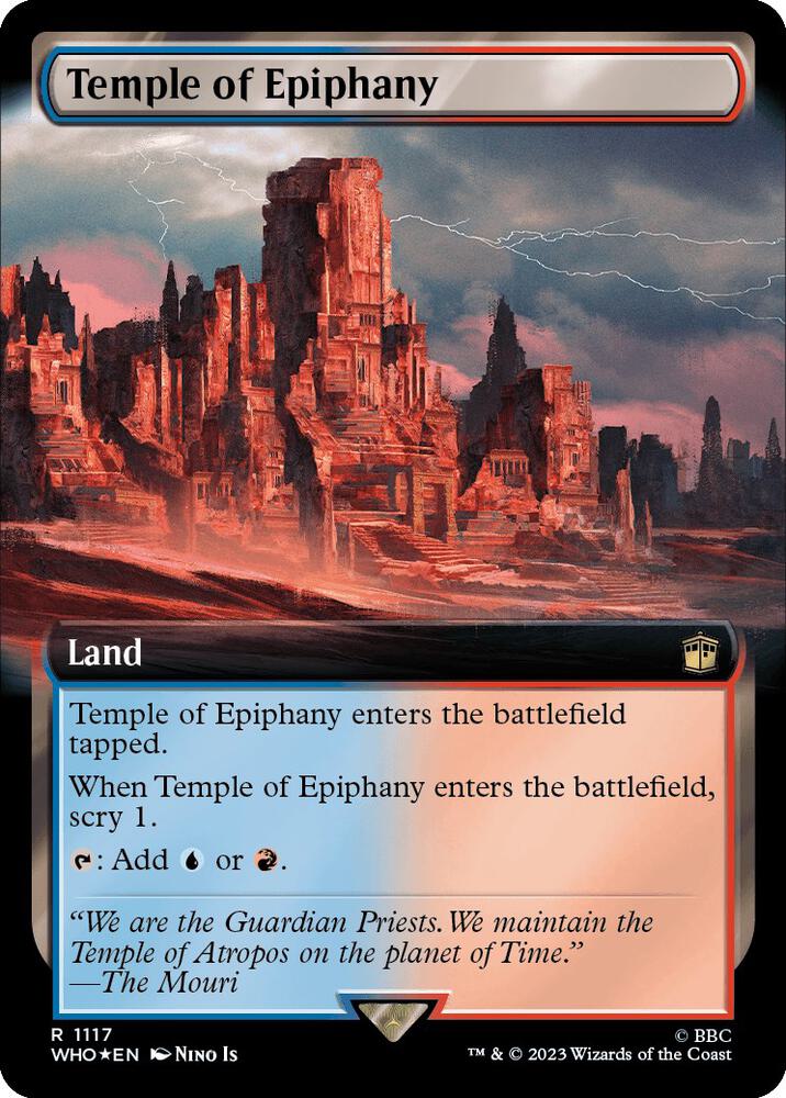 Temple of Epiphany (Extended Art) (Surge Foil) 1117 card from Universes Beyond: Doctor Who