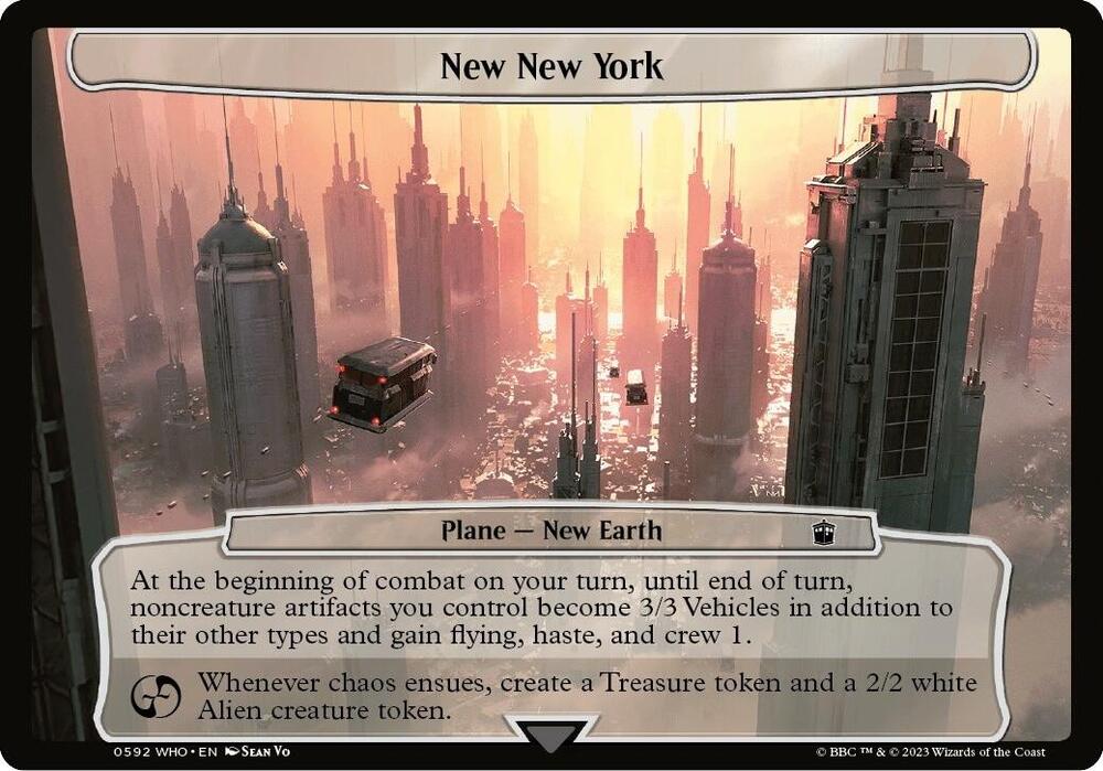 New New York 592 card from Planechase: Universes Beyond: Doctor Who