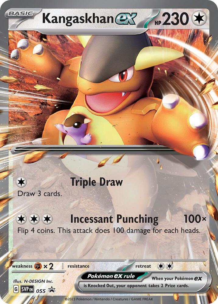 Kangaskhan ex 055 card from SV: Scarlet & Violet Promo Cards