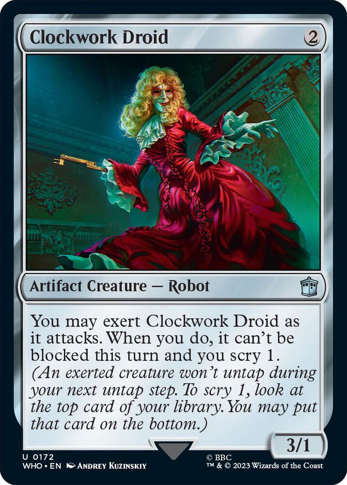 Clockwork Droid 172 card from Universes Beyond: Doctor Who