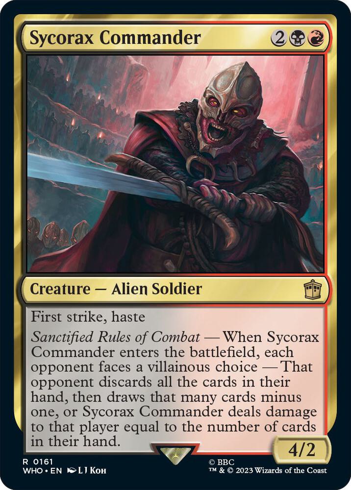 Sycorax Commander 161 card from Universes Beyond: Doctor Who