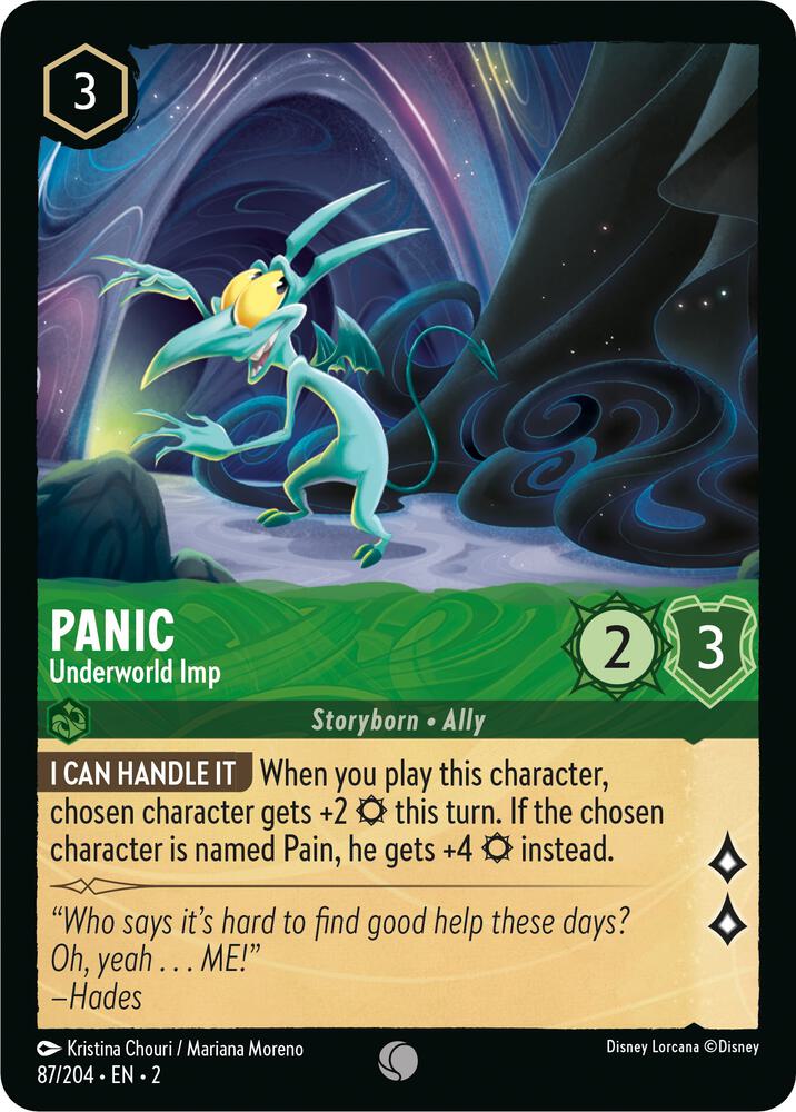 Panic - Underworld Imp 87/204 card from Rise of the Floodborn