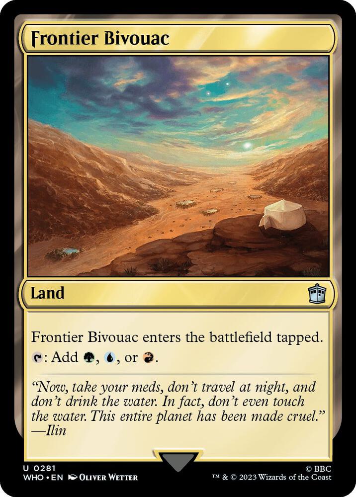 Frontier Bivouac 281 card from Universes Beyond: Doctor Who