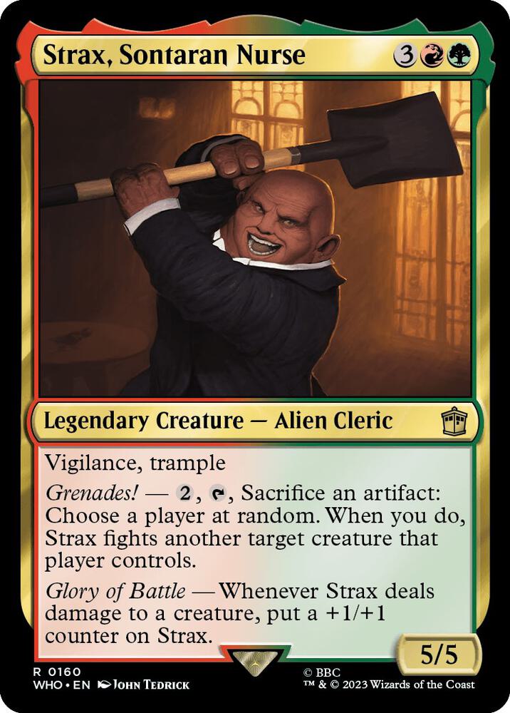 Strax, Sontaran Nurse 160 card from Universes Beyond: Doctor Who