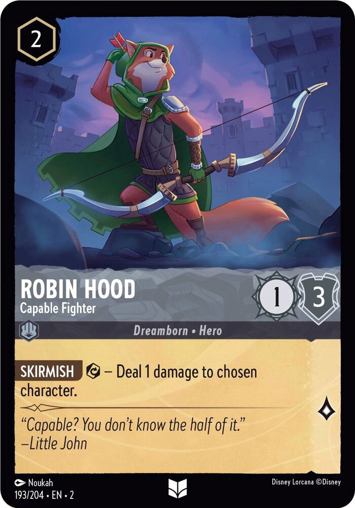 Robin Hood - Capable Fighter 193/204 card from Rise of the Floodborn