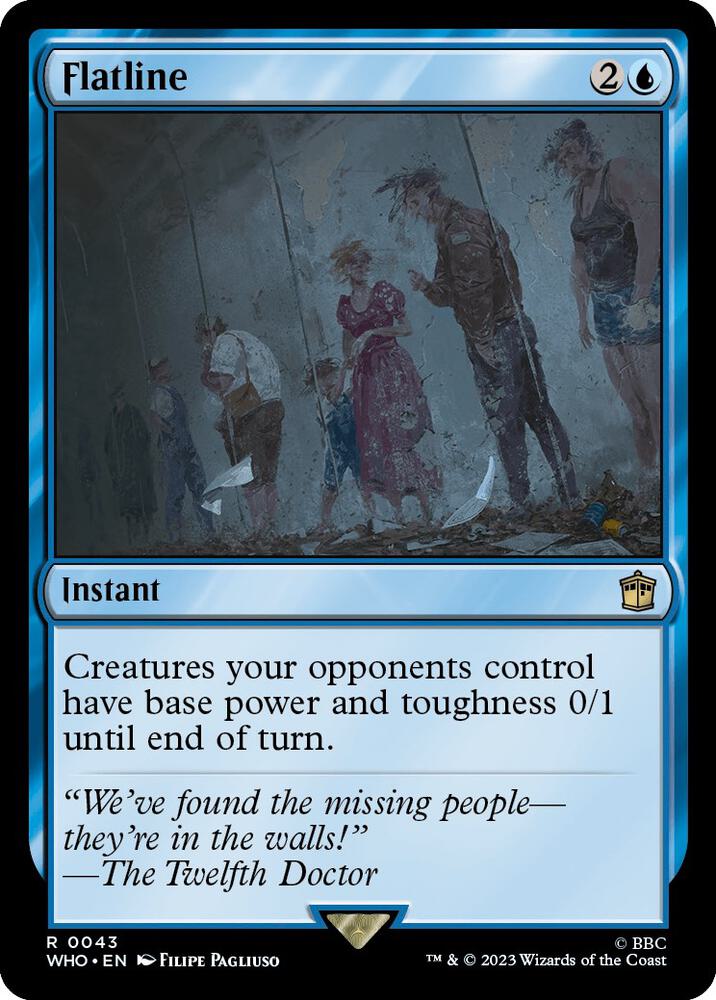 Flatline 43 card from Universes Beyond: Doctor Who