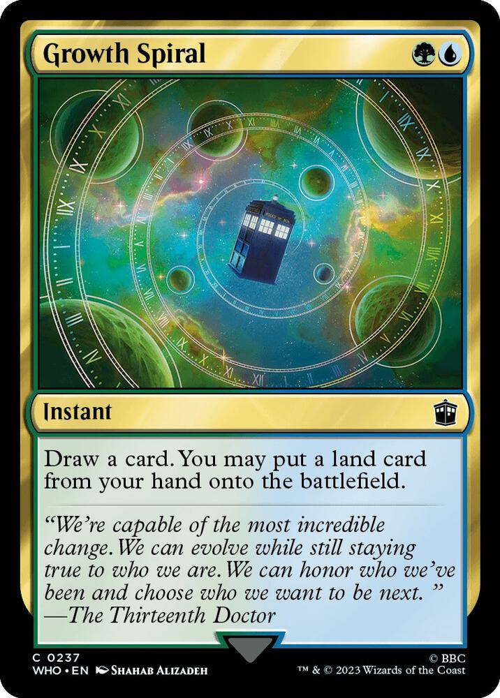 Growth Spiral 237 card from Universes Beyond: Doctor Who