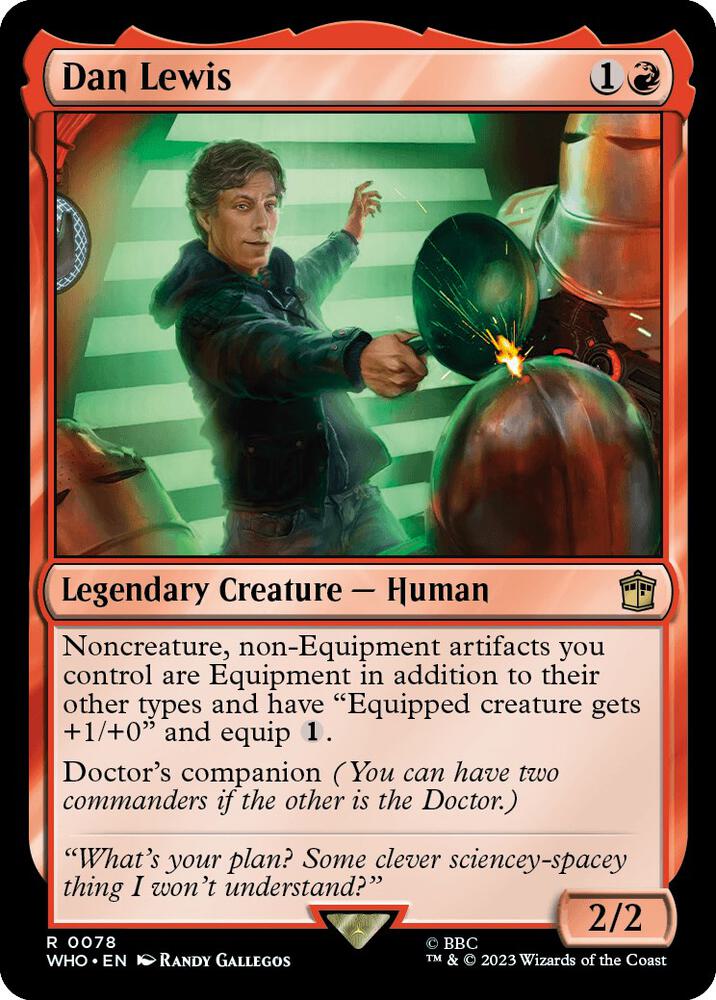 Dan Lewis 78 card from Universes Beyond: Doctor Who