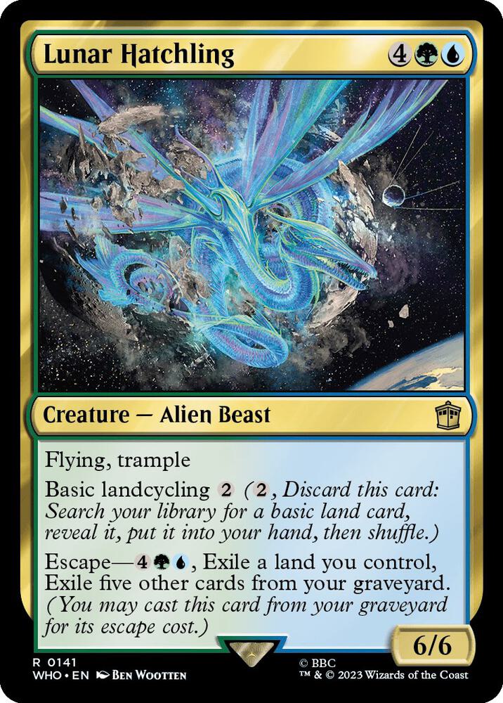 Lunar Hatchling 141 card from Universes Beyond: Doctor Who
