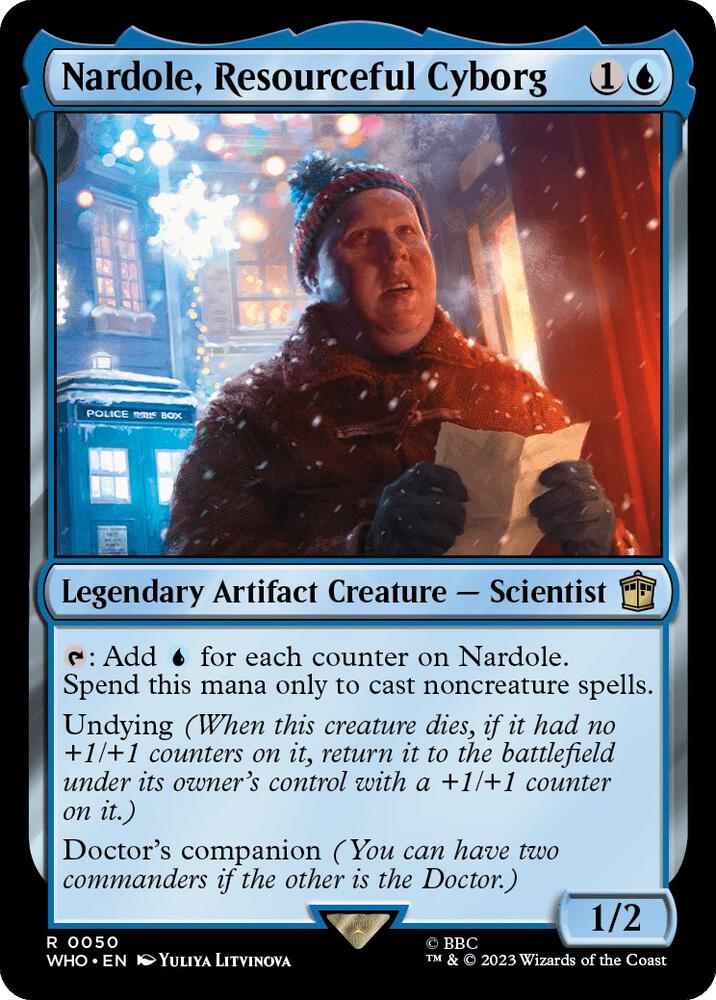 Nardole, Resourceful Cyborg 50 card from Universes Beyond: Doctor Who