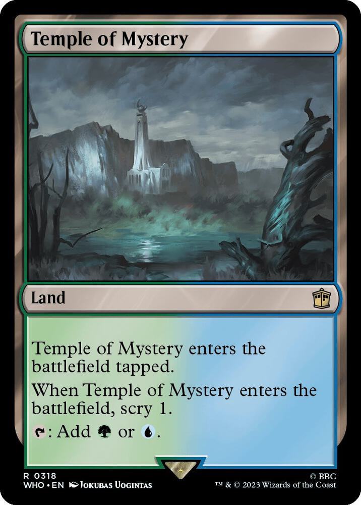 Temple of Mystery 318 card from Universes Beyond: Doctor Who