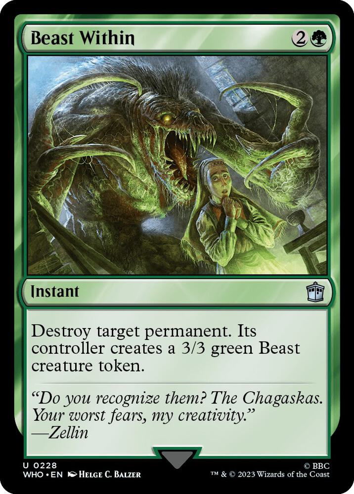 Beast Within 228 card from Universes Beyond: Doctor Who