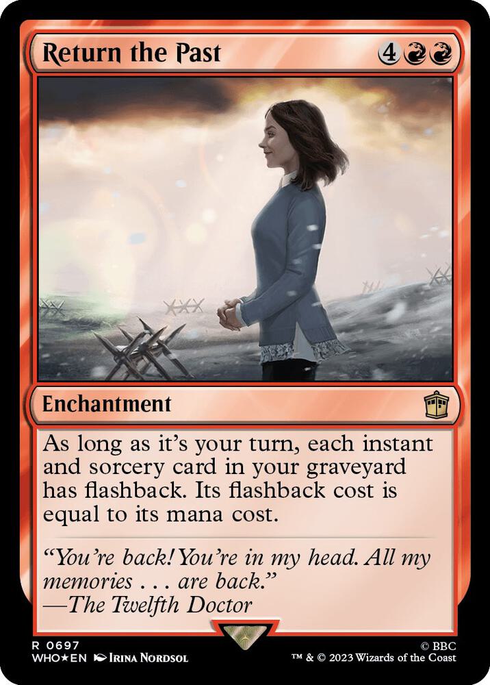 Return the Past (Surge Foil) 697 card from Universes Beyond: Doctor Who
