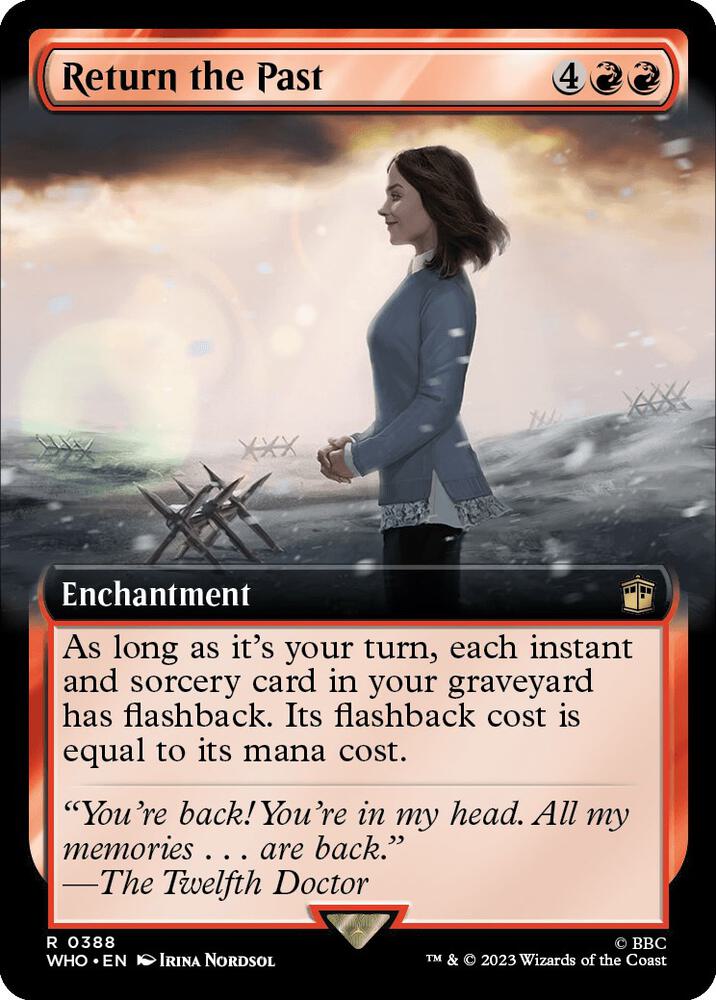 Return the Past (Extended Art) 388 card from Universes Beyond: Doctor Who