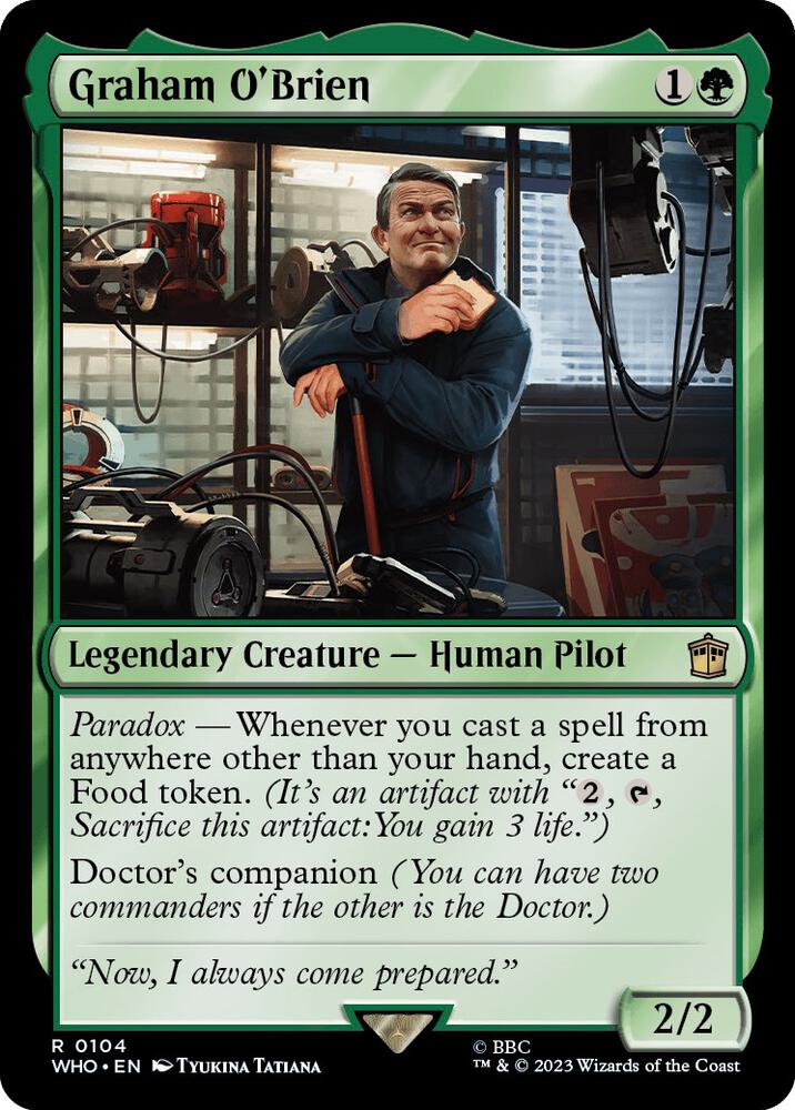 Graham O'Brien 104 card from Universes Beyond: Doctor Who