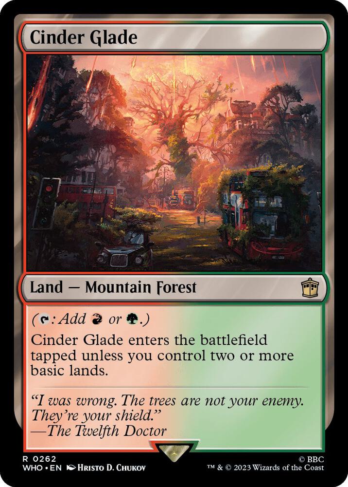 Cinder Glade 262 card from Universes Beyond: Doctor Who