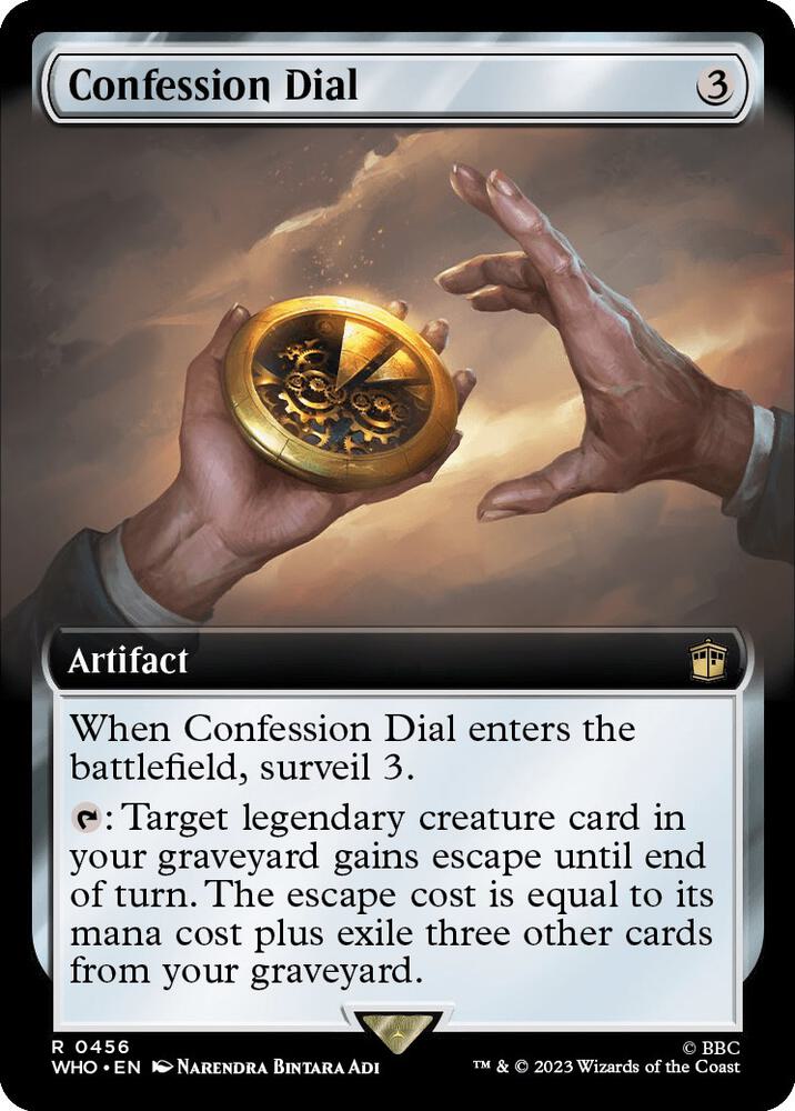 Confession Dial (Extended Art) 456 card from Universes Beyond: Doctor Who