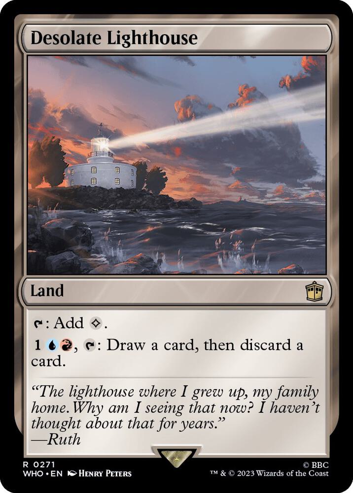 Desolate Lighthouse 271 card from Universes Beyond: Doctor Who