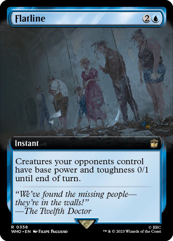 Flatline (Extended Art) 358 card from Universes Beyond: Doctor Who