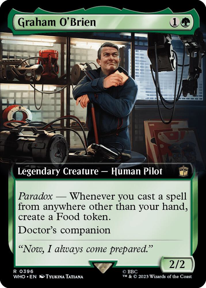 Graham O'Brien (Extended Art) 396 card from Universes Beyond: Doctor Who