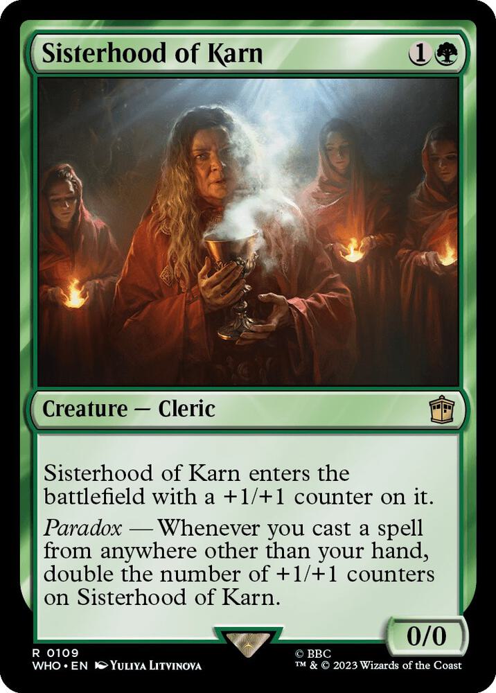 Sisterhood of Karn 109 card from Universes Beyond: Doctor Who