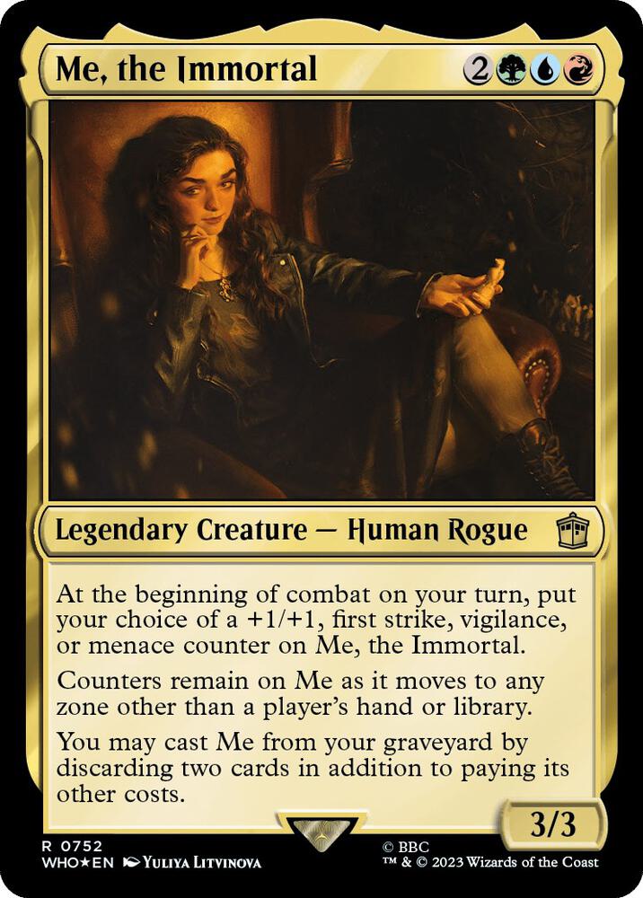Me, the Immortal (Surge Foil) 752 card from Universes Beyond: Doctor Who