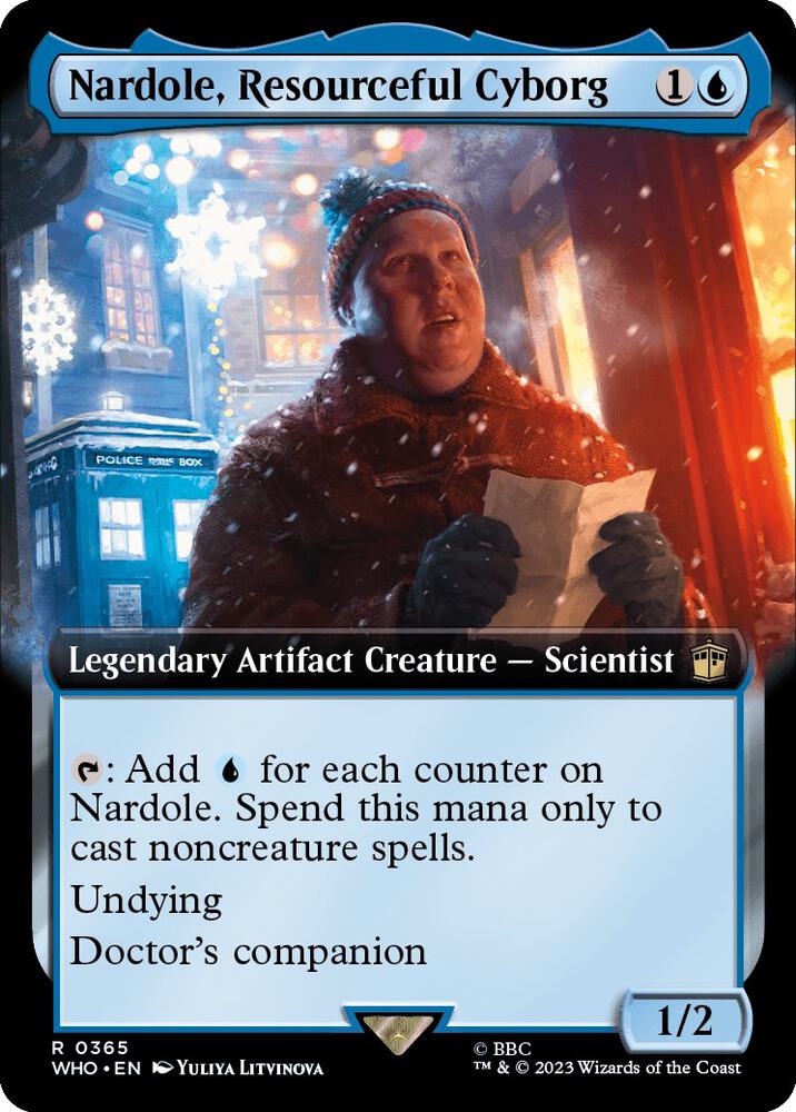 Nardole, Resourceful Cyborg (Extended Art) 365 card from Universes Beyond: Doctor Who