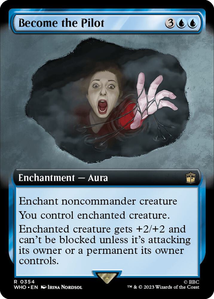 Become the Pilot (Extended Art) 354 card from Universes Beyond: Doctor Who